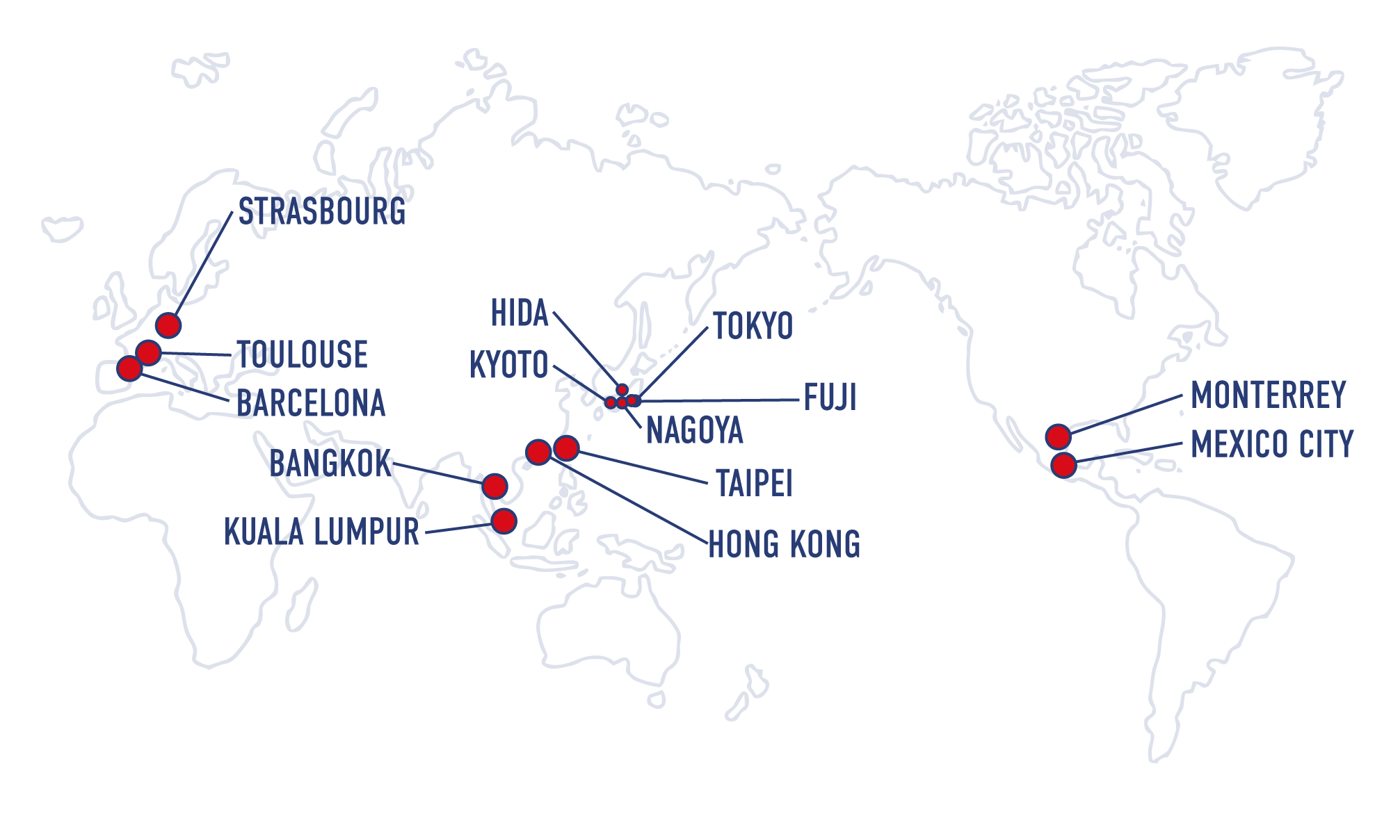 Fabcafe Branches Map